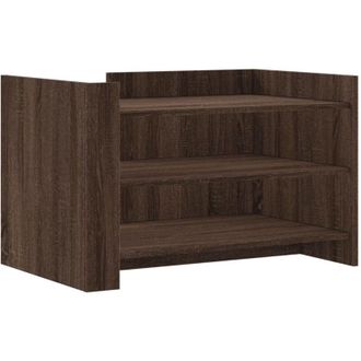 vidaXL Vidaxl - Mesa De Centro De Madera De Ingenier&iacute;a Marr&oacute;n Roble 80x50x50 Cm
