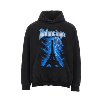Balenciaga Paris Thunderstorm hoodie Man M