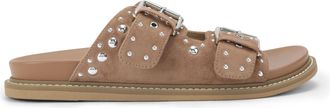 Kurt Geiger Womens Mitty Sandals - Beige Fabric - Size UK 8