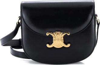 Celine Borsa a spalla Triomphe Besace Clea in pelle - Nero