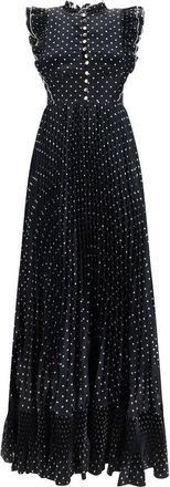 Self Portrait Black Polyester Casual Womens Dress