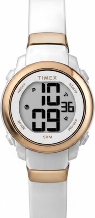 Timex Womens Digital Resin Strap Watch - White