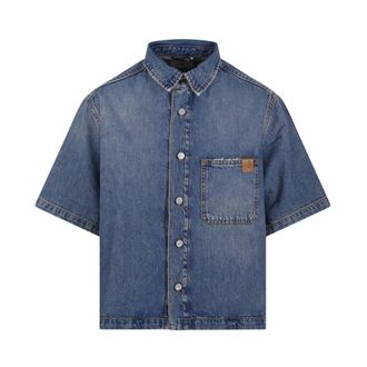 Haikure Denim Shirts, female, Blue, Size: S Blue Olive Shirt Ionic Style