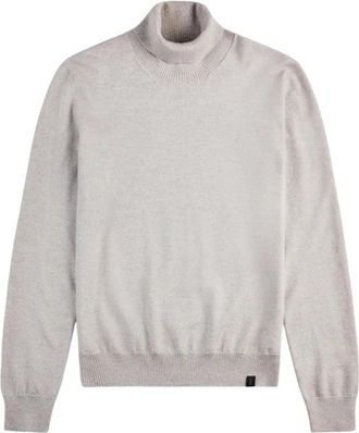 Fay Turtleneck Trui - Heren - Coltruien - Grijs - 2XL - Wol - Truien & Vesten