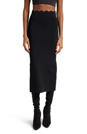 A.L.C. Quincy Knit Midi Skirt in Black at Nordstrom Rack, Size X-Small