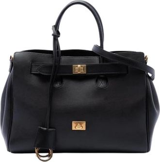 Balenciaga Pre-owned Bel Air Carry All - Dames - Vintage Shopper - Zwart - ONE Size - Leer - Vintage