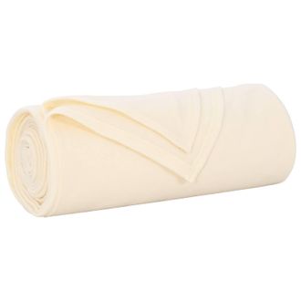 vidaXL Manta Crema 210 X 140 Cm Lana Vidaxl
