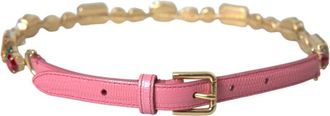 Dolce & Gabbana Prachtige Taille Riem - Dames - Riemen - Veelkleurig - ONE Size - Leer - Accessoires