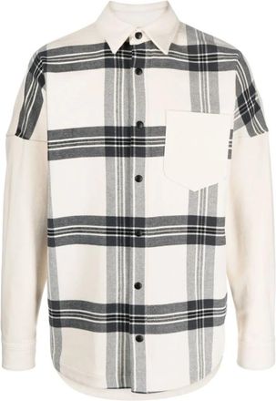 Palm Angels Geruite Flanellen Overhemd - Heren - Casual Overhemden - Veelkleurig - M - Katoen - Overhemden