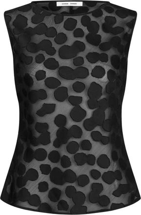 Sams&oslash;e & Sams&oslash;e Tops, Dames, Zwart, XL, Polyester, Mouwloze Tops