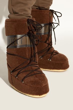 Moon Boot Snow Boots Icon Fleece, Womens, Brown