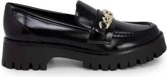 Guess Chain Loafer Fl 5Lop Vek 61 - Dames - Loafers - Zwart - 40 EU - Schoenen