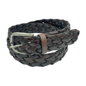 Paolo Vitale Classic Braided Belt - unisex - Paolo Vitale - Belts - Brown - 110 CM - Accessories