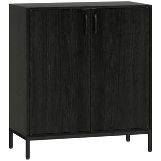 HOMCOM Aparador de cocina 80x40x90 cm negro