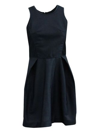 Maje Jurk met omgekeerde plooi - Blauw