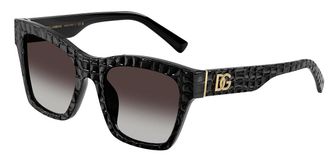 Dolce & Gabbana DG4512 32888G Womens Sunglasses Black Size 53