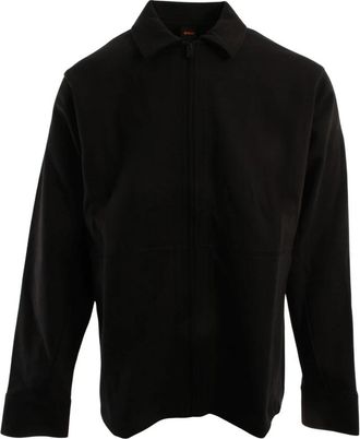 HUGO BOSS Pe Twist Zip Jacket - Heren - Vesten met rits - Zwart - M - Katoen - Hoodies & sweatvesten