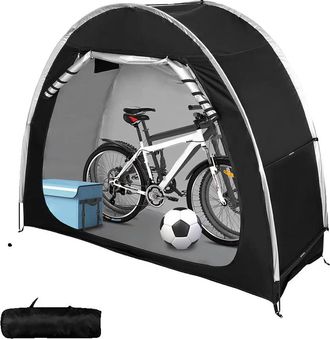 OEM Cobertizo Para Bicicletas, Material Impermeable, Instalaci&oacute;n Sin Herramientas, Negro-a