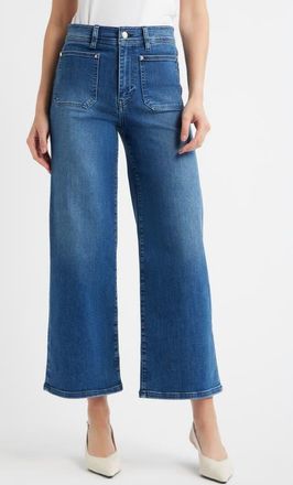 Frame Denim Le Slim Palazzo Crop Wide Leg Jeans in Archive at Nordstrom, Size 26