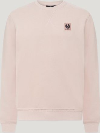 Belstaff Sweatshirt Mens Cotton Fleece Dusk Pink Size 2XL