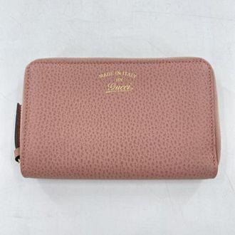Gucci Pink Leather Wallet (Bi-Fold) (Pre-Owned)