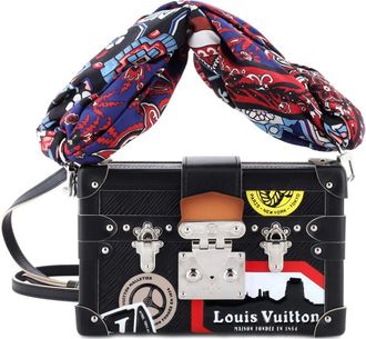 Louis Vuitton Petite Malle Limited Edition World Tour Epi leren crossbodytas - Zwart