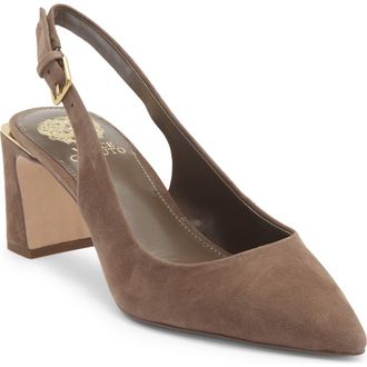 Vince Camuto Hamden Pointed Toe Slingback Pump in Toasted Taupe at Nordstrom Rack, Size 7