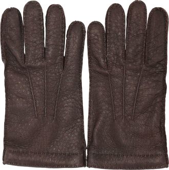 Restelli Peccary Cashmere-Lined Gloves