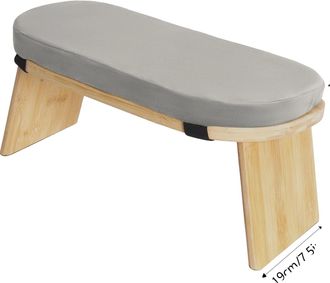OEM Banco De Meditaci&oacute;n, Dise&ntilde;o Ergon&oacute;mico, Plegable Y Port&aacute;til, Gris Claro