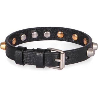 Valentino Garavani Bracelets, male, Black, Size: ONE SIZE Rockstud Bracelet