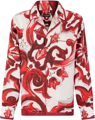Dolce & Gabbana Flower Bouquet Twill Shirt - Heren - Casual Overhemden - Veelkleurig - XL - Overhemden