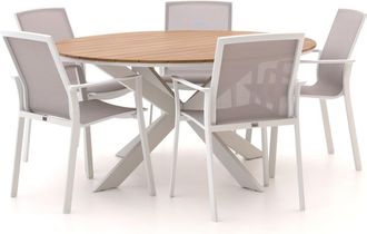 Bellagio la vita attrattiva Bellagio Dranera/Fidenza ø149cm dining tuinset 6-delig stapelbaar