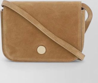 Fabiana Filippi suede leather shoulder bag adjustable strap