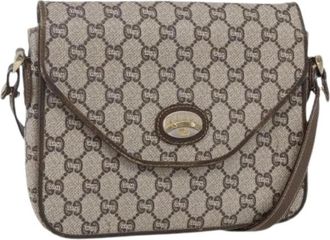 Gucci Pre-owned Plastic Cross Body Bag - Dames - Vintage Schoudertas - Beige - ONE Size - Vintage