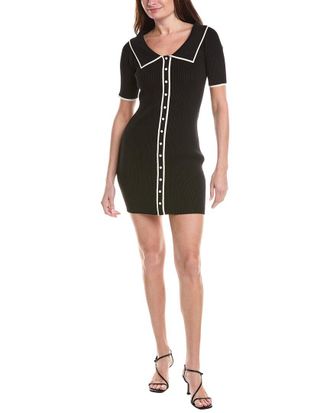 House Of Harlow House Of Harlow 1960 Jackie Shoulder Tipped Mini Dress