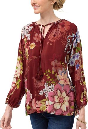 Johnny Was Margot Silk Blouse