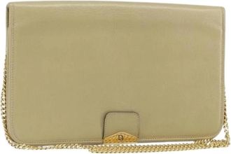 Dior Pre-owned Vintage Schoudertas - Dames - Vintage Schoudertas - Beige - ONE Size - Leer - Vintage