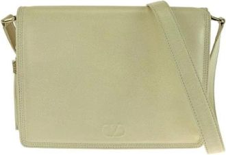 Valentino Pre-owned Cross Body Bags, female, White, Size: ONE SIZE Pre-owned Vintage Leather Tassel Shoulder Bag