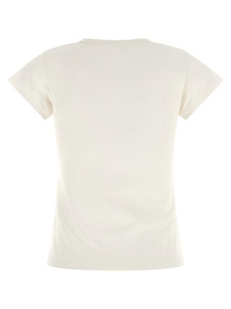 Moncler Graphic Logo Print T-Shirt - Cream
