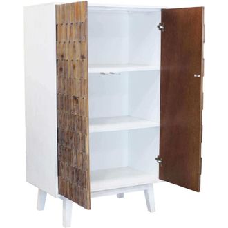 Milani Home Matrix - armadio a due ante con decoro in legno