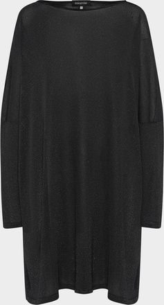 Eskandar Slim Sleeve Slash Neck Kaftan Sweater (Long Plus Length)