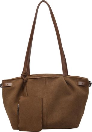 Generic Trendy Tote Bag Vintage Shoulder Bag Fall Winter Hobo Bag for Women (Brown)
