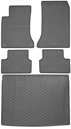 OEM Juego De Alfombrillas De Goma Para Coche Y Alfombrilla Para Maletero Para Mercedes Clase B W246 Suv (10/2011-12/2018)