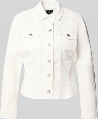 Zero Jacke mit Knopfleiste und Brusttaschen in Offwhite, Gr&ouml;&szlig;e 34