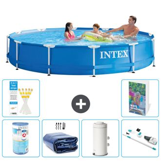 Intex Piscina Con Estructura Redonda - 366x76 Cm - 7-piezas S120