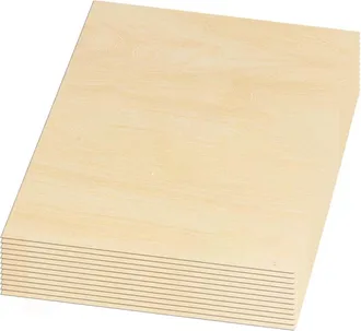 OEM Plaque Bois Triplex - 300 X 300 Mm - Pour Maquettes Architecturales Et Bricolage - Lot De 12