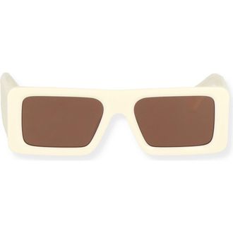 Off-white Troy 54mm Rectangular Sunglasses in Off White Brown at Nordstrom Rack
