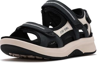Josef Seibel Estelle 02 Womens Sandals Dark Bule/Multi : EU 41 (US Womens 10-10.5) M, Leather