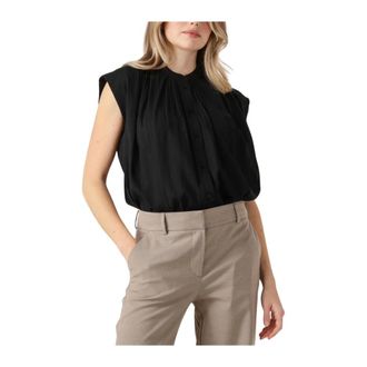 Vanessa Bruno Dames, Blouses & Shirts, Zwart, Maat: Xs/S Katoen