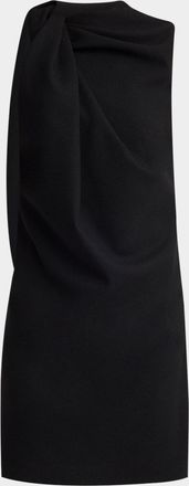 Alexander McQueen Sleeveless Twist-Neck Mini Dress